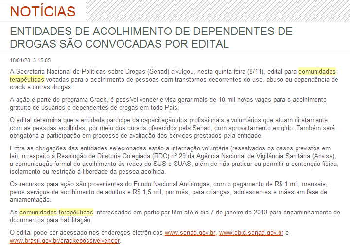 Destaques http://www2.brasil.gov.