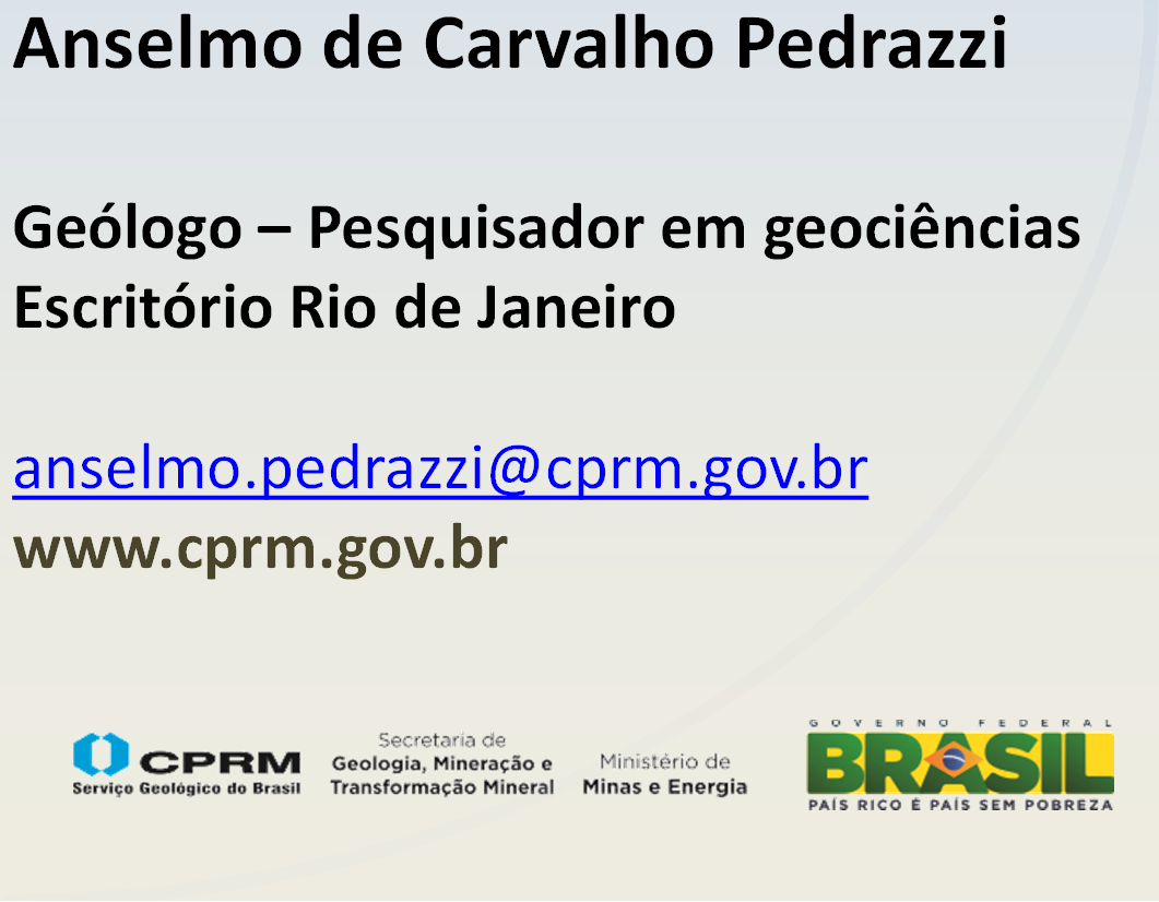 Serviço Geológico do Brasil CPRM Anselmo