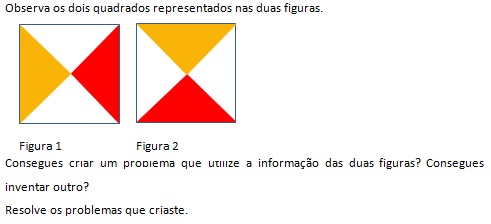 enunciado, a díade criou um problema aberto que possibilita múltiplas soluções. A díade também foi capaz de apresentar soluções ao problema.