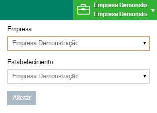 1.2. Conhecendo a Plataforma A área de trabalho da Plataforma Sage é composta pelos módulos adquiridos. Abaixo vamos detalhar alguns pontos da plataforma. 1.2.1. Seleção de