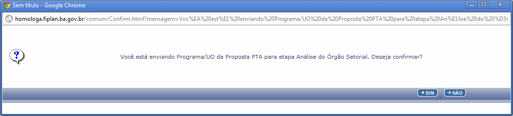 Observação: O usuário tem a opção de filtrar as Ações por Programa e/ou Órgão e/ou UO. 6.2.4.