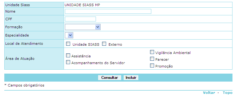 CONSULTA DE PESSOA EXTRA SIAPE Selecione o menu Pessoa Extra SIAPE, na opção de Cadastro (Figura 24), informe os parâmetros de pesquisa desejados e clique em Consultar.