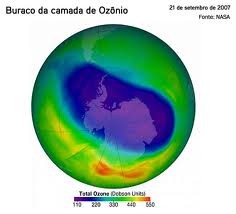 Destruição da Camada de Ozônio O ozônio é capaz de interagir com grande número de substâncias químicas, como o CFC.
