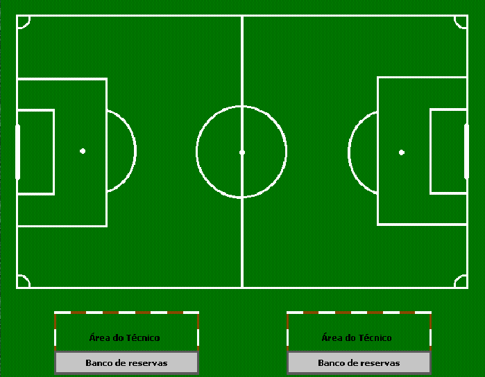 Posições básicas do Futebol 11 1- Goleiro 2- Lateral Dir. 3- Zagueiro C.