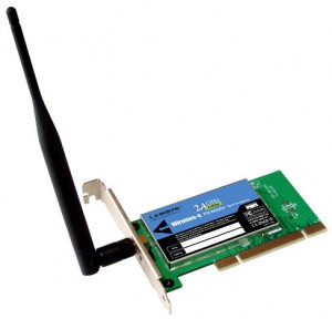 Abaixo uma placa de Wi-Fi para Desktops: Padrão Transferência 802.