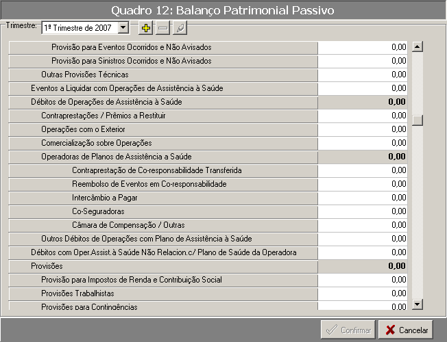 Manual do Usuário Página : 85 (C) O sistema verifica se o valor preenchido em Comercialização sobre Operações de Assistência à Saúde (Quadro 12) É DIFERENTE a coluna de TOTAL de Comercialização sobre