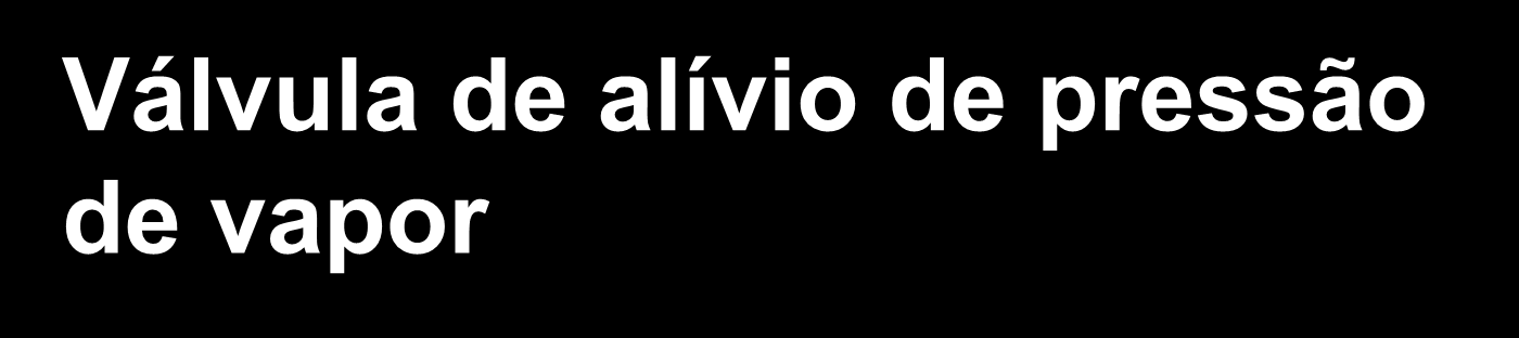 a vapor - retenção de nutrientes, incorpora uma válvula para alívio de pressão entre as