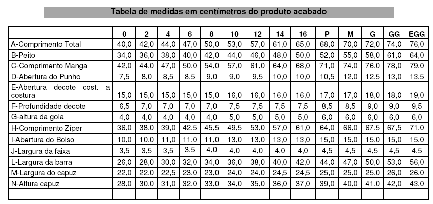 7. JAQUETA UNISSEX Jaqueta unissex com tecido externo em helanca 100% poliamida ou helanca colegial 54% poliéster e 46% algodão.