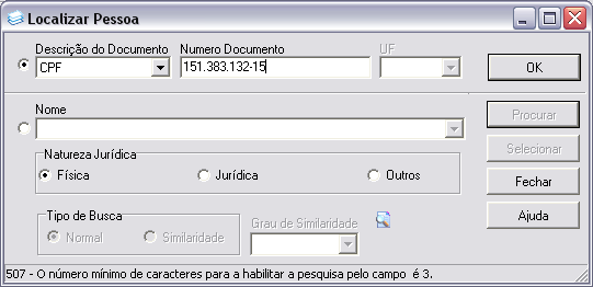 Figura 4.4 4. Caso o usuário encontre o aluno e pressione SELECIONAR, a tela representada pela figura 4.