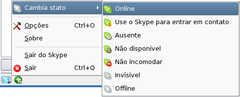 12.2.6 Adicionando contatos Para você adicionar contatos em sua lista, você deverá proceder da seguinte maneira: 1) Clique no botão localizado na tela principal do Skype.