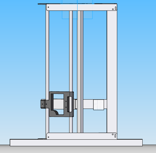 153 Fig. B.3 Croqui da vista lateral dos componentes elevatórios da haste do sensor. Percebe-se na Figura B.