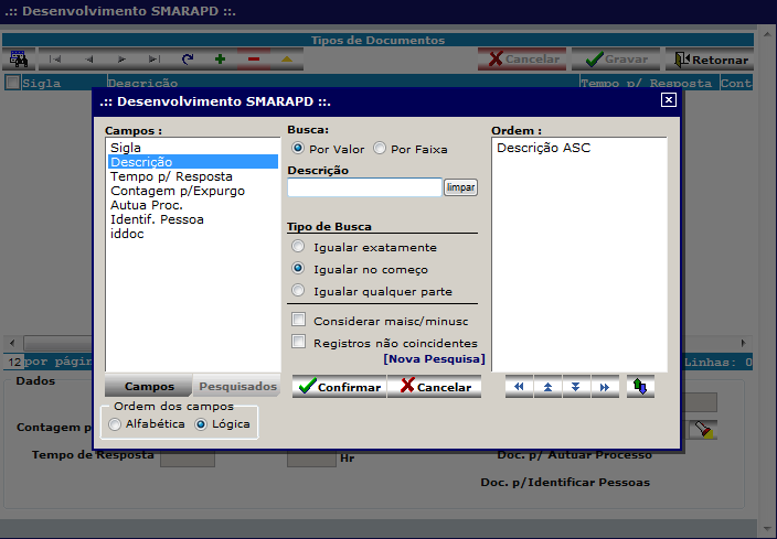 Agora basta clicar sobre o registro desejado e clicar no botão principal de cadastro com as informações carregadas.