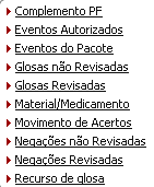 Em Eventos pendentes clicar em Ver, ícone lupa. revisadas.