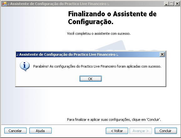 configurações e aplicação das