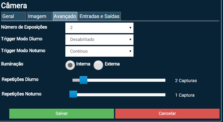 Tipo: Está relacionado ao sistema de contagem de veículos (mostrado na Figura 5).