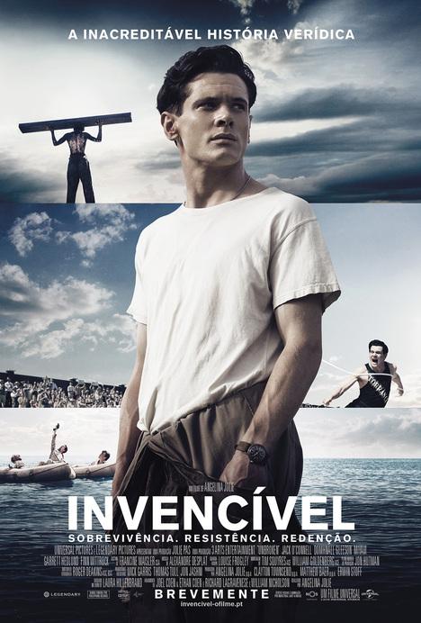 Este ano assisti ao filme Invencível, lançado em janeiro, que conta a história real do atleta olímpico Louis Zamperini, que sofre um