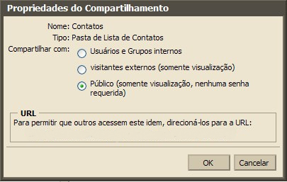 Nas caixas Email e Senha, devem ser digitados o endereço de email e a senha de acesso que será concedida ao usuário externo.