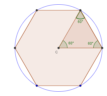 ATIVIDADE 04. Você já viu como construir um triângulo equilátero e um quadrado no GeoGebra. Neste exercício você é convidado a construir um hexágono regular, dado um de seus lados!