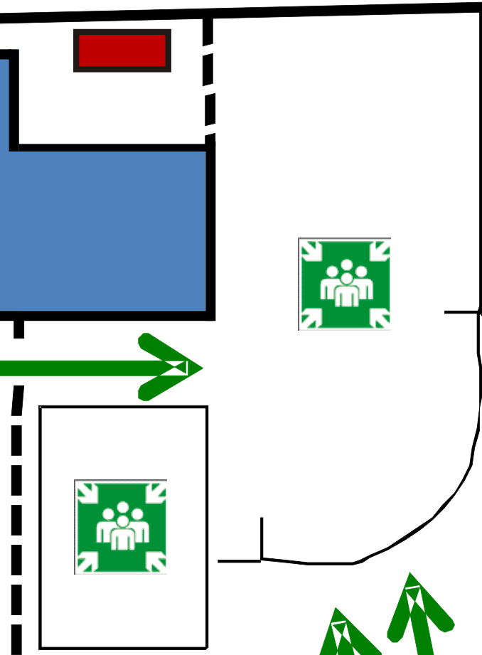 PLANO DE EMERGÊNCIA 2014/2015 7ºA 7ºC 8ºD LOCALIZAÇÃO DO PONTO DE REUNIÃO 3º CICLO CEF PROFESSORES