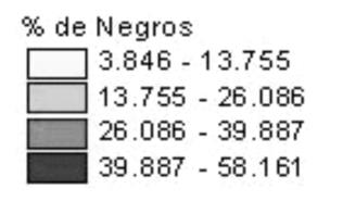 % de Pobres % 0.13 de - 9.69 Pobres 9.69-19.81 19.81-0.13 30.