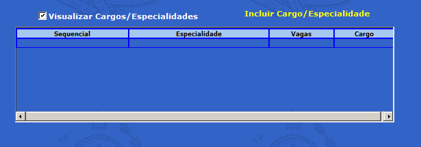 Exclusão do movimento de uma competência Caso seja necessário excluir todo o movimento de um mês, basta selecionar a competência e clicar no botão excluir que aparece na parte inferior da tela grade