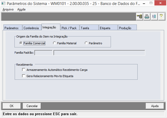 Pick / Pack Picking o Efetua Sugestão de Saída Automática do Docto Indica que o WMS fará uma sugestão de saída de um endereço de armazenamento, no momento da geração dos embarques, na rotina de