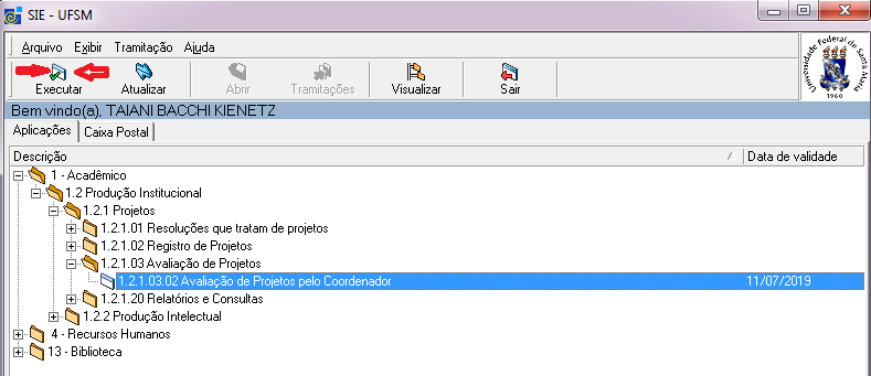 1. AVALIAÇÃO DE PROJETOS Nesta aplicação será feita a avaliação dos projetos, informando a sua situação atual, a nova data de conclusão, a justificativa para essa prorrogação, se houver, um texto com