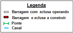 Extensão Piracicaba: Implantação de barragem e eclusa até Ártemis 55Km R$ (282,0+136,6) Terminal de Ártemis R$ (37,0+ 3,0) Implantação de barragem e