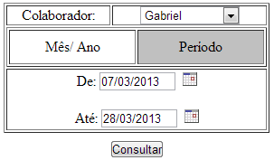 Consultas Consultas Relatório de horas (RH) - Sintético(Resumo) e Consolidado