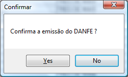 Tela 106 Confirmar Emissão de DANFE O formato Retrato/Paisagem é definido nos Parâmetros Gerais. Outra possibilidade de imprimir o DANFE é através do GNF-e Integrador, com a ação I. 13.