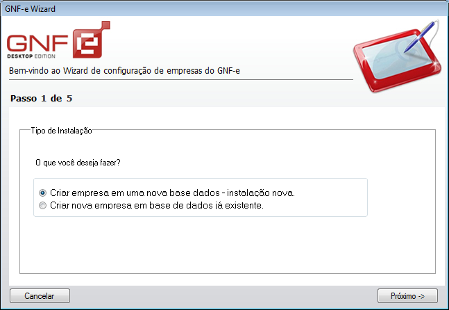 9 GNF-E WIZARD DE CONFIGURAÇÃO Dentro do diretório padrão de instalação do existe um executável com o nome de GNFeWizard.