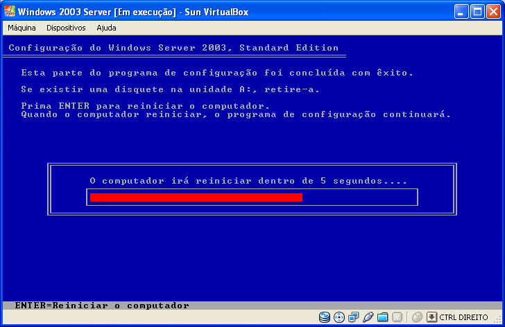 Figura10 Quase no final da Instalação