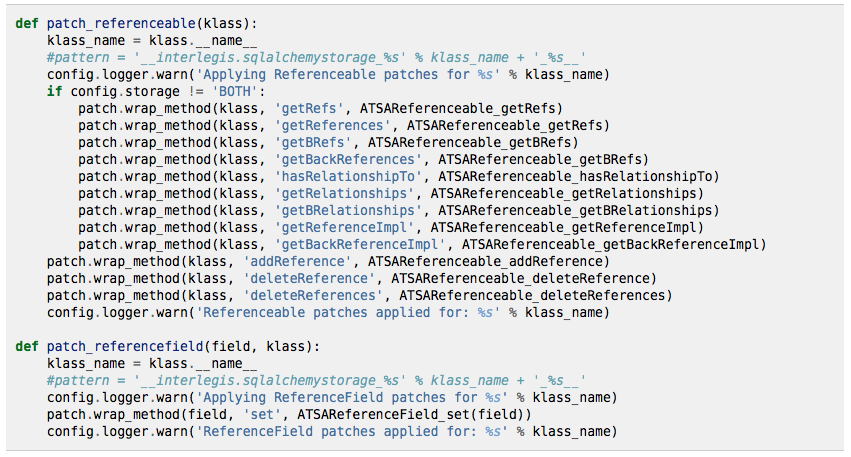 implementa a API de referências entre objetos em uma classe base, a Archetypes.Referenceable.