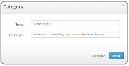 8.2.2 - Alterar Para alterar uma categoria basta clicar na imagem