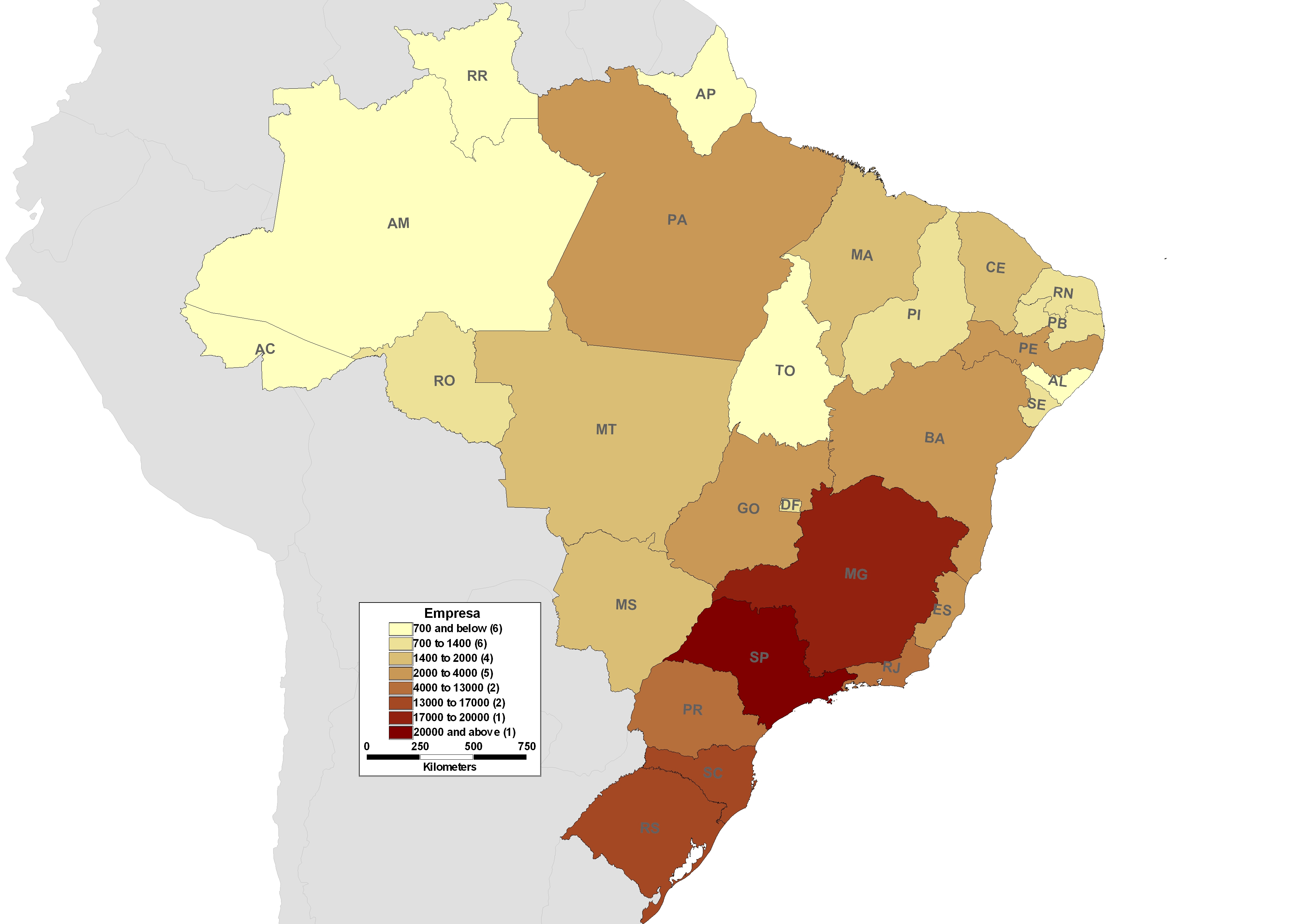 1/5/2014 Revista Antt A distribuição agregada das ETCs no Brasil, por estados, é apresentada na Figura 3.