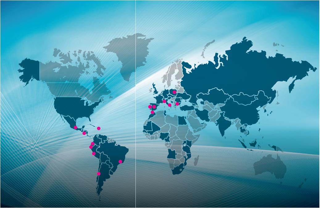 AENOR no mundo *Em 2013 CERTIFICADOS EM