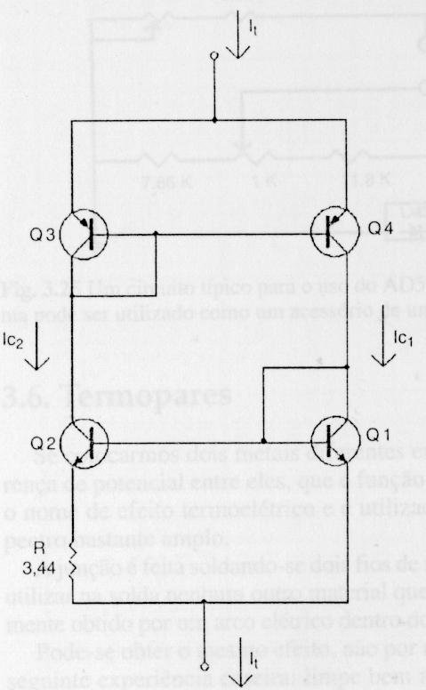 Transdutores de temperatura: integrados AD590 da Analog Devices Uma