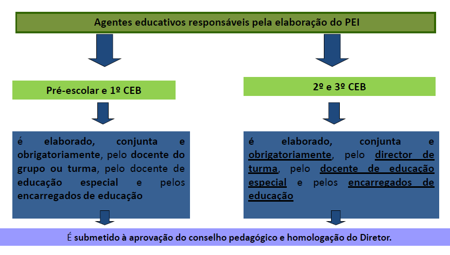 3.2 - Que informação deve obrigatoriamente incluir o PEI? Identificação do aluno. Resumo da história escolar e outros antecedentes relevantes.