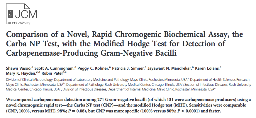 Carba NP Journal of Clinical