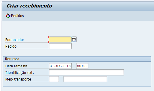 1 >>>VL31N Confirmação do aviso de recebimento AR 1 DIGITE O NUMERO DO