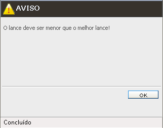 Para ver os detalhes de um item, o fornecedor pode clicar sobre a desrição dele, o que irá abrir a tela de detalhes do item, ou a lista de produtos ou serviços que compõe o lote.