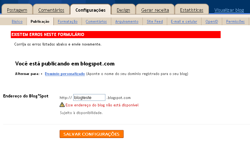 1 2 3 Obs.: Se o novo endereço já existir, será apresentado um aviso. Neste caso escolha outro endereço, ou retorne ao endereço original.