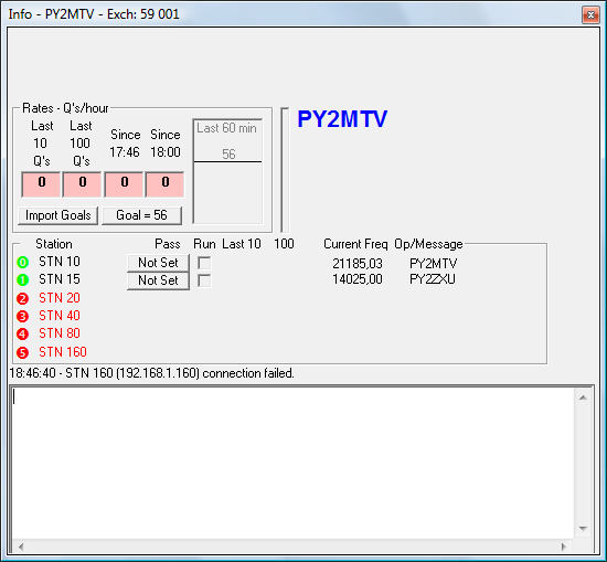 Lembrando que o PC que vai gerenciar a conexão telnet ou packet para o DXC e enviar para os outros PC's deve ser a STN 0, este processo acima deve ser feito de forma idêntica em todas as estações da