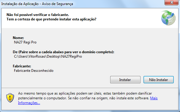 2.3Instruções de instalação do NA27RegiPro Para instalação do NA27RegiPro siga os seguintes passos: Passo 1: Introduza o CD fornecido no leitor do seu PC e faça Clique Duplo, com o