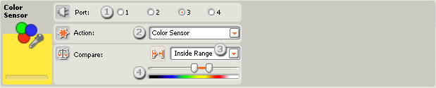 3- O concentrador de dados do bloco irá abrir automaticamente, quando o bloco é colocado na área de trabalho. Você pode arrastar fios que ligam informações dos dados obtidos pelo bloco para outro. 5.