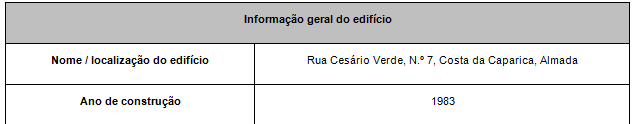 inspecção numa segunda vistoria com o objectivo de verificar o estado dos elementos anómalos. 6.1.