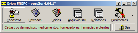 6. Cadastro de Medicamentos Para cadastrar um Medicamento é necessário acessar Cadastros Medicamentos Alt +I O sistema apresentará a interface de Cadastro: Entendendo como funciona cada campo: