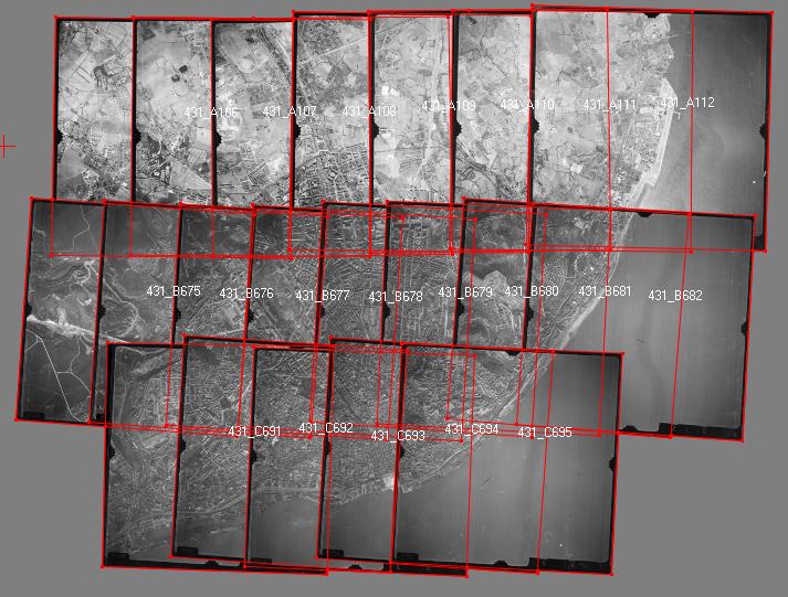 By exterior orientation, Figura 40. 3.1.4 Execução e resultados Figura 40 Block Layout.