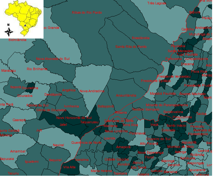 10 Quadro 2 - Localização Nova Andradina - MS - MI Social / MDS 1.4 DEMANDA E QUALIFICAÇÃO PROFISSIONAL O Estado de Mato Grosso do Sul encontra-se em franco desenvolvimento econômico e social.