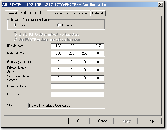 Capítulo 1 Instalação de um módulo de comunicação 1756 EtherNet/IP Configuração do endereço IP da rede com o software RSLinx Siga essas etapas para usar o software RSLinx para configurar o endereço